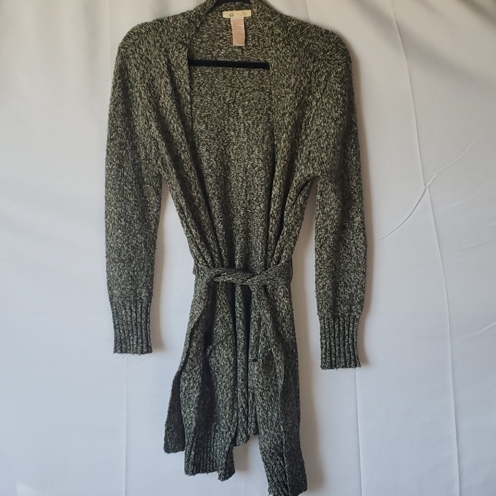 Tulle Tie Sweater Cardigan